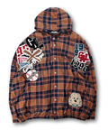JACKROSE(ジャックローズ) |GALFY/ガルフィー ワッペンだらけチェックシャツパーカー(MENS)