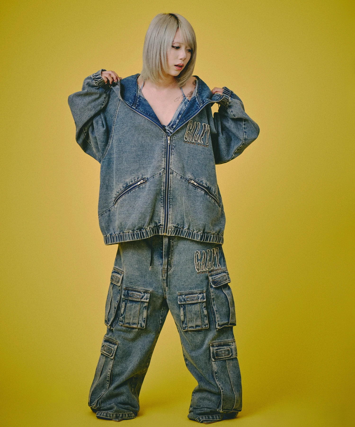 GALFY/ガルフィー ぐるグニャデニムパーカー(MENS)｜ファッション通販