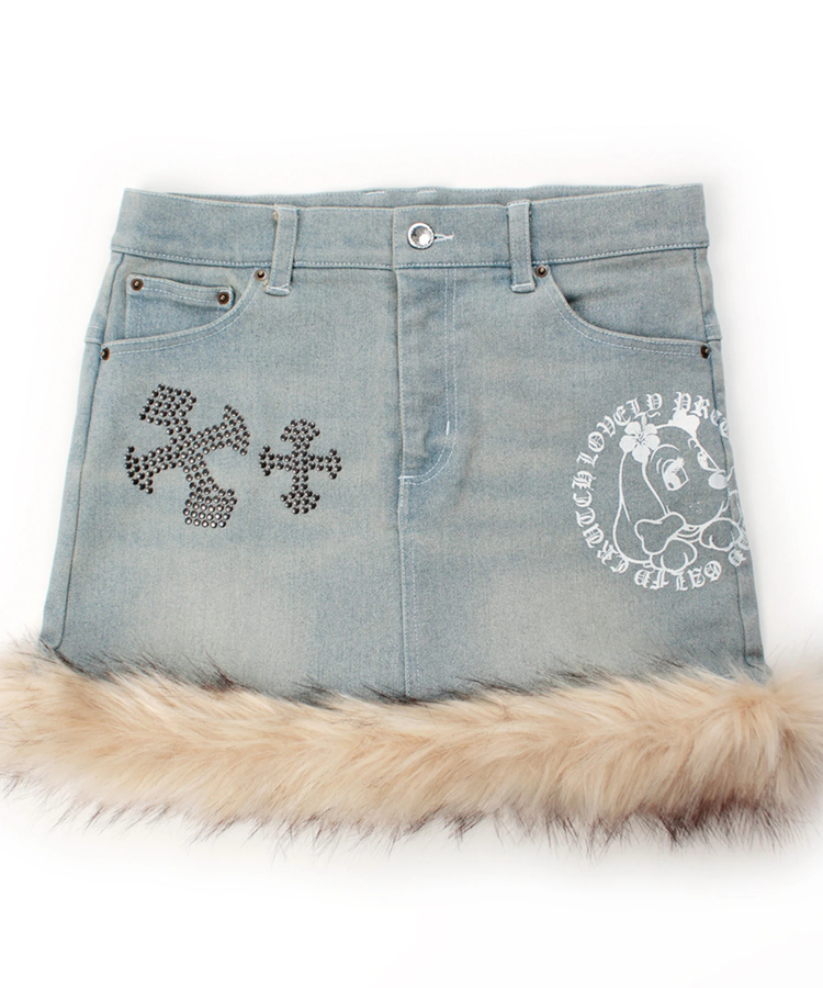 JACKROSE(ジャックローズ) |GALFY/ガルフィー ぎゃるちゃんファーデニムミニ(WOMENS)