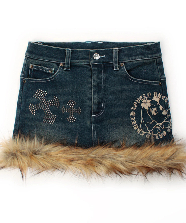 JACKROSE(ジャックローズ) |GALFY/ガルフィー ぎゃるちゃんファーデニムミニ(WOMENS)