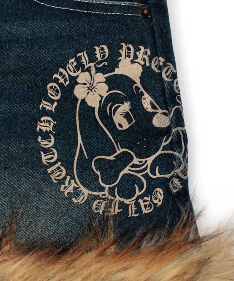 JACKROSE(ジャックローズ) |GALFY/ガルフィー ぎゃるちゃんファーデニムミニ(WOMENS)