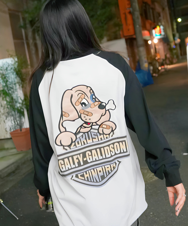 JACKROSE(ジャックローズ) |【GALFY×GALLIS ADDICTION】バイク乗りロンTee(MENS)