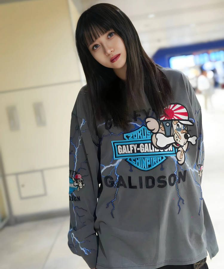 JACKROSE(ジャックローズ) |【GALFY×GALLIS ADDICTION】バイク乗りロンTee(MENS)