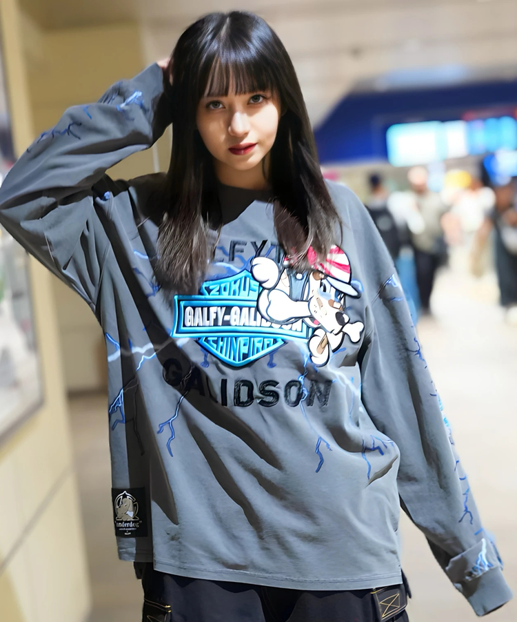 JACKROSE(ジャックローズ) |【GALFY×GALLIS ADDICTION】バイク乗りロンTee(MENS)