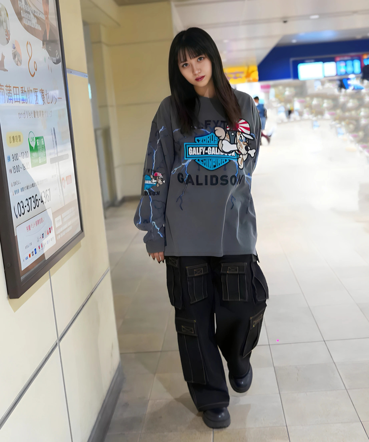 JACKROSE(ジャックローズ) |【GALFY×GALLIS ADDICTION】バイク乗りロンTee(MENS)