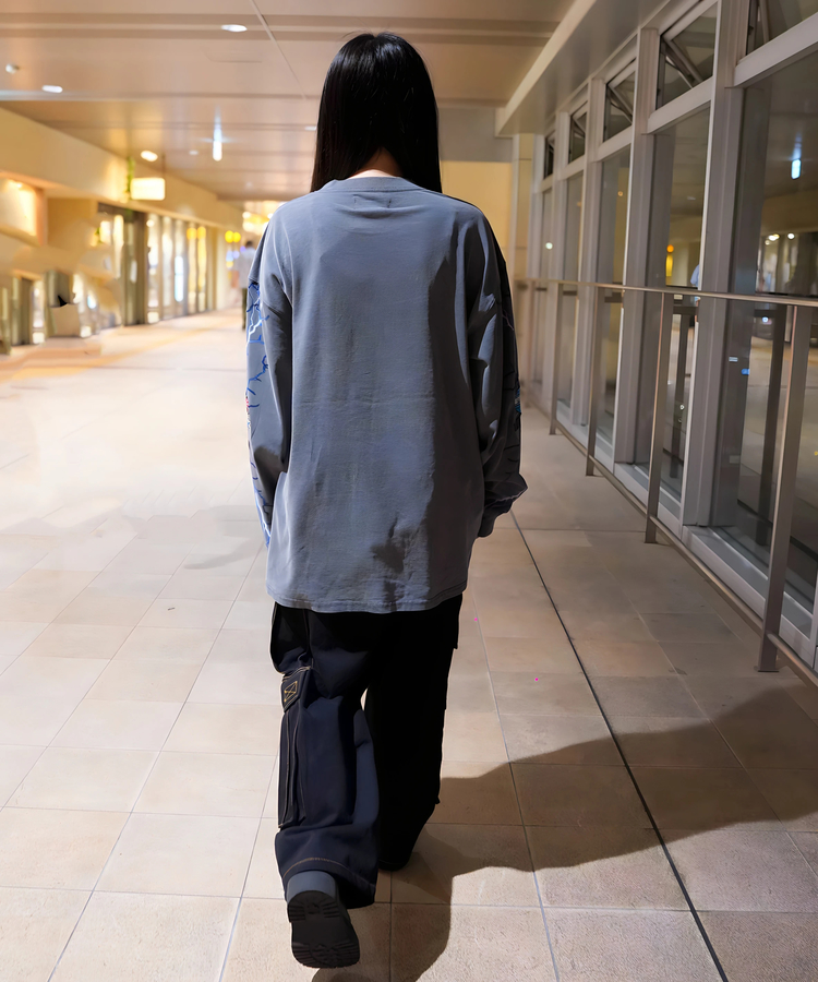 JACKROSE(ジャックローズ) |【GALFY×GALLIS ADDICTION】バイク乗りロンTee(MENS)