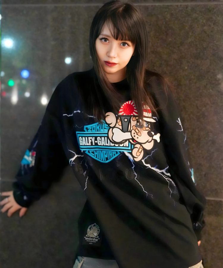 JACKROSE(ジャックローズ) |【GALFY×GALLIS ADDICTION】バイク乗りロンTee(MENS)
