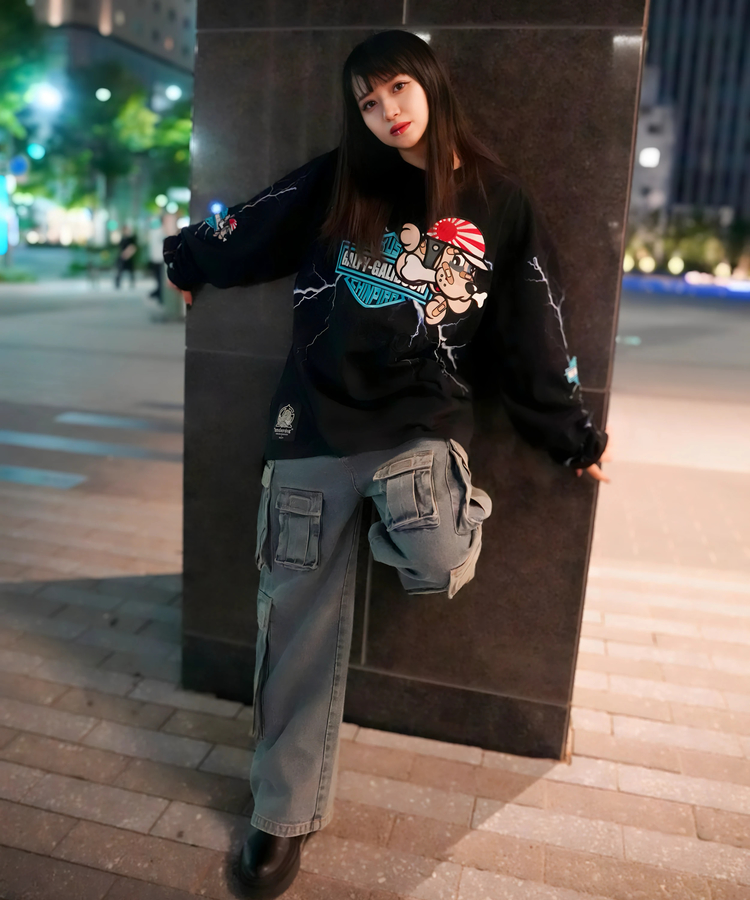 JACKROSE(ジャックローズ) |【GALFY×GALLIS ADDICTION】バイク乗りロンTee(MENS)