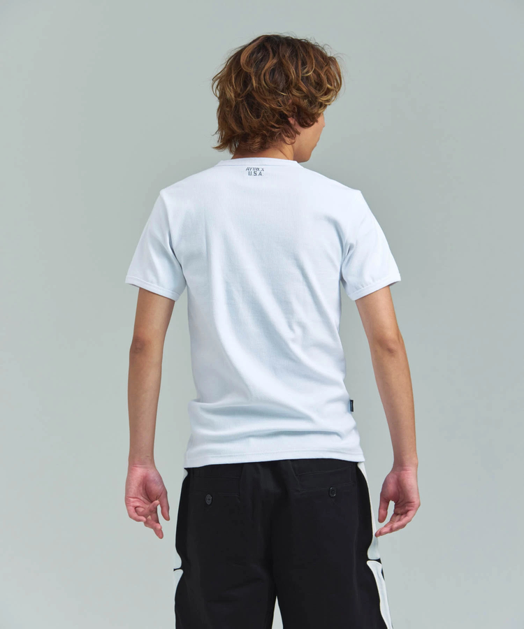 JACKROSE(ジャックローズ) |AVIREX/アヴィレックス DAILY S/S RIB HENLY NECK TEE(MENS)