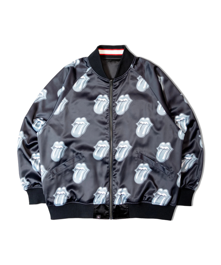 JACKROSE(ジャックローズ) |【The Rolling Stones×JACKROSE】 Lips&Tongue シグネチャーリバーシブルスカジャン(MENS)