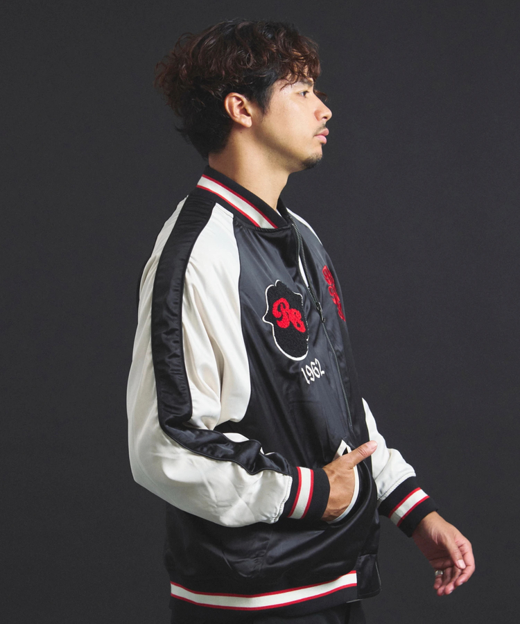 JACKROSE(ジャックローズ) |【The Rolling Stones×JACKROSE】 Lips&Tongue シグネチャーリバーシブルスカジャン(MENS)