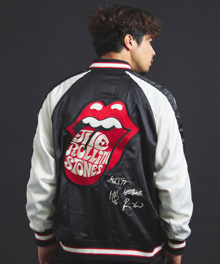JACKROSE(ジャックローズ) |【The Rolling Stones×JACKROSE】 Lips&Tongue シグネチャーリバーシブルスカジャン(MENS)