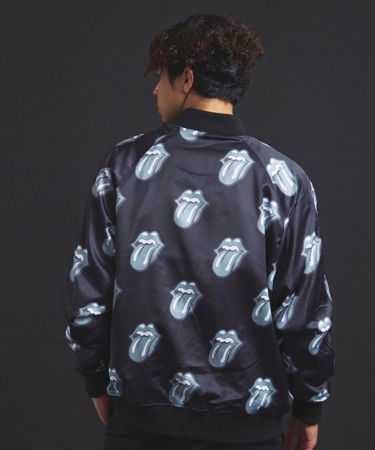 JACKROSE(ジャックローズ) |【The Rolling Stones×JACKROSE】 Lips&Tongue シグネチャーリバーシブルスカジャン(MENS)