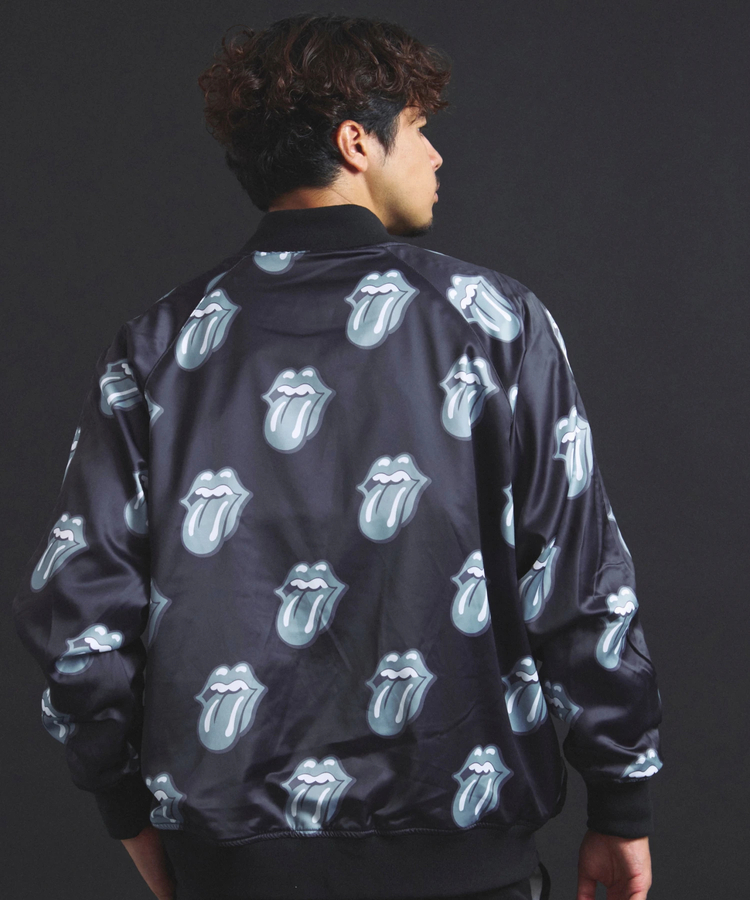 JACKROSE(ジャックローズ) |【The Rolling Stones×JACKROSE】 Lips&Tongue シグネチャーリバーシブルスカジャン(MENS)