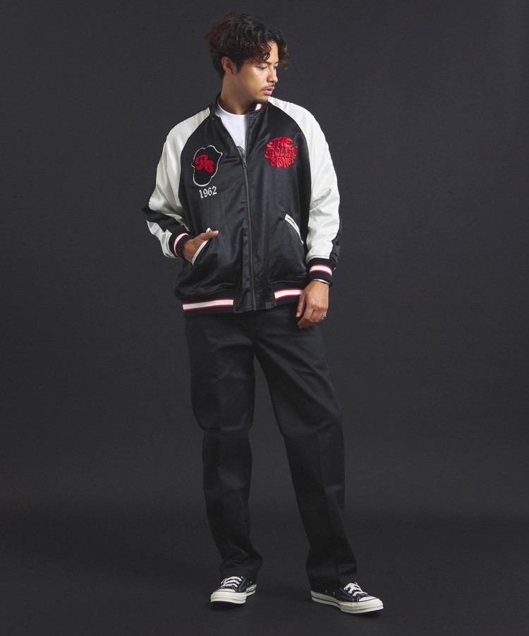 JACKROSE(ジャックローズ) |【The Rolling Stones×JACKROSE】 Lips&Tongue シグネチャーリバーシブルスカジャン(MENS)