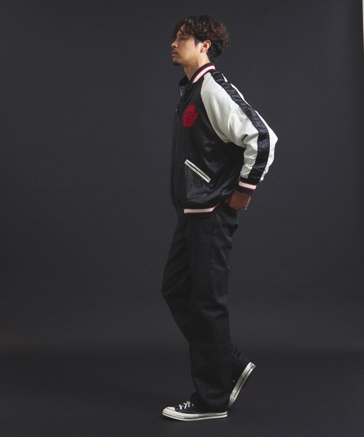 JACKROSE(ジャックローズ) |【The Rolling Stones×JACKROSE】 Lips&Tongue シグネチャーリバーシブルスカジャン(MENS)