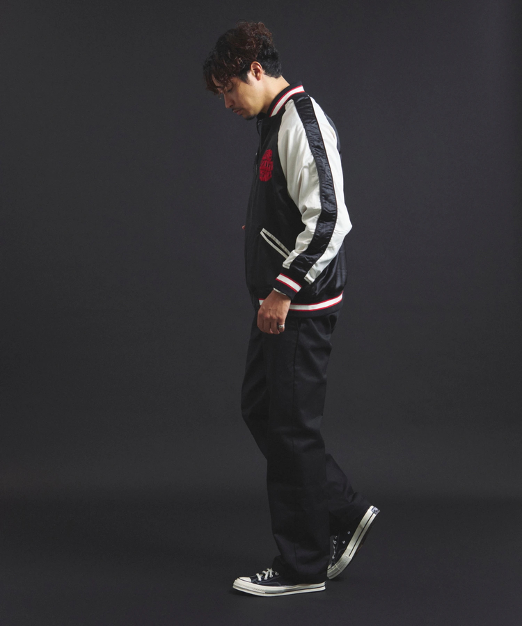 JACKROSE(ジャックローズ) |【The Rolling Stones×JACKROSE】 Lips&Tongue シグネチャーリバーシブルスカジャン(MENS)