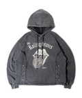 JACKROSE(ジャックローズ) |【The Rolling Stones×JACKROSE】 Lips&Tongue ヒョウ柄切替プルパーカー(MENS)