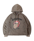 JACKROSE(ジャックローズ) |【The Rolling Stones×JACKROSE】 Lips&Tongue ヒョウ柄切替プルパーカー(MENS)