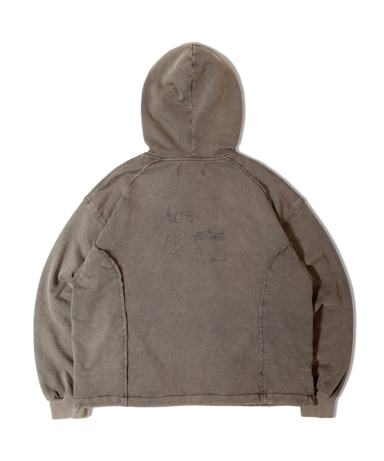 JACKROSE(ジャックローズ) |【The Rolling Stones×JACKROSE】 Lips&Tongue ヒョウ柄切替プルパーカー(MENS)