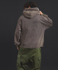JACKROSE(ジャックローズ) |【The Rolling Stones×JACKROSE】 Lips&Tongue ヒョウ柄切替プルパーカー(MENS)