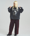 JACKROSE(ジャックローズ) |【The Rolling Stones×JACKROSE】 Lips&Tongue ヒョウ柄切替プルパーカー(MENS)