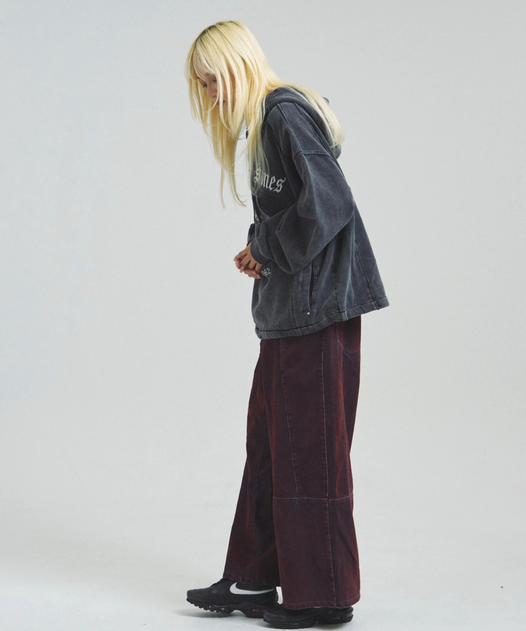 JACKROSE(ジャックローズ) |【The Rolling Stones×JACKROSE】 Lips&Tongue ヒョウ柄切替プルパーカー(MENS)