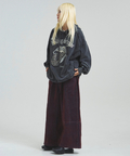 JACKROSE(ジャックローズ) |【The Rolling Stones×JACKROSE】 Lips&Tongue ヒョウ柄切替プルパーカー(MENS)