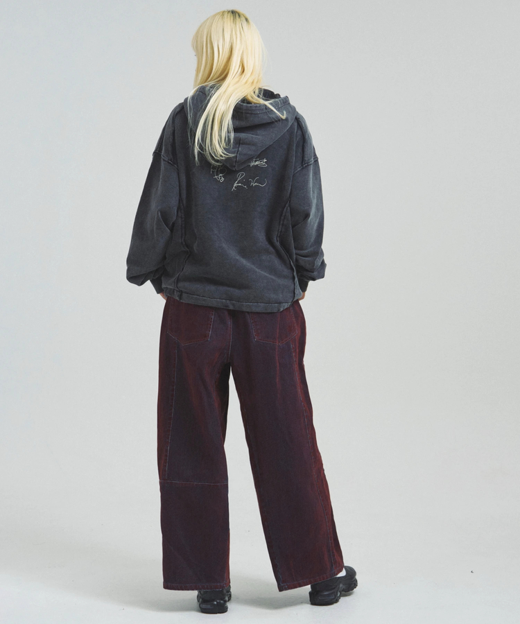 JACKROSE(ジャックローズ) |【The Rolling Stones×JACKROSE】 Lips&Tongue ヒョウ柄切替プルパーカー(MENS)