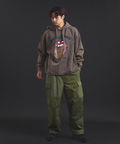 JACKROSE(ジャックローズ) |【The Rolling Stones×JACKROSE】 Lips&Tongue ヒョウ柄切替プルパーカー(MENS)