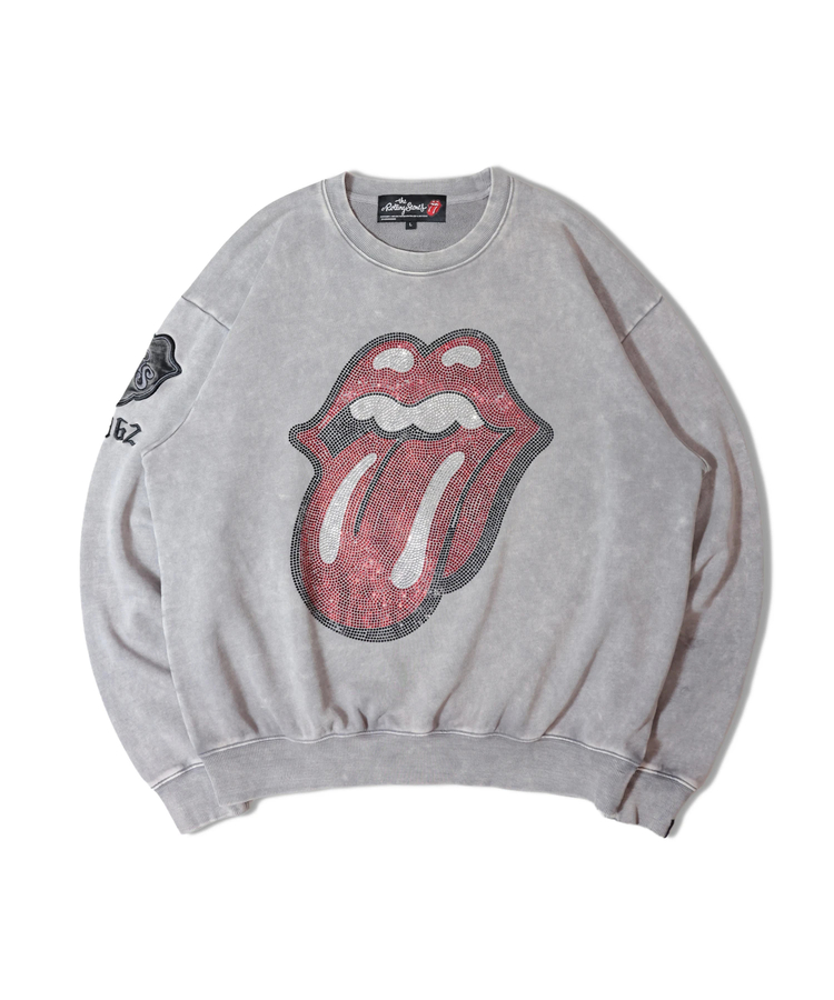 The Rolling Stones×JACKROSE】 Lips&Tongue ラインストーンクルー