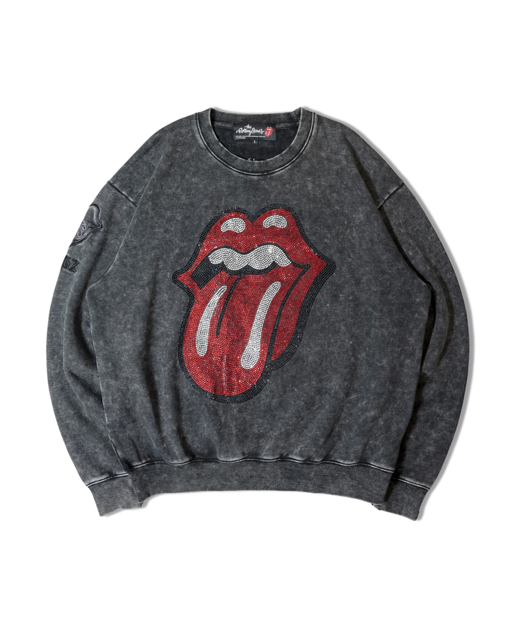 The Rolling Stones×JACKROSE】 Lips&Tongue ラインストーンクルー