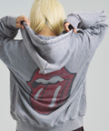 JACKROSE(ジャックローズ) |【The Rolling Stones×JACKROSE】 Lips&Tongue ラインストーンZIPパーカー(MENS)