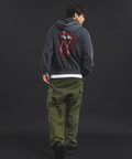 JACKROSE(ジャックローズ) |【The Rolling Stones×JACKROSE】 Lips&Tongue ラインストーンZIPパーカー(MENS)