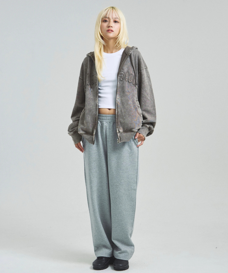 JACKROSE(ジャックローズ) |【The Rolling Stones×JACKROSE】 Lips&Tongue ラインストーンZIPパーカー(MENS)