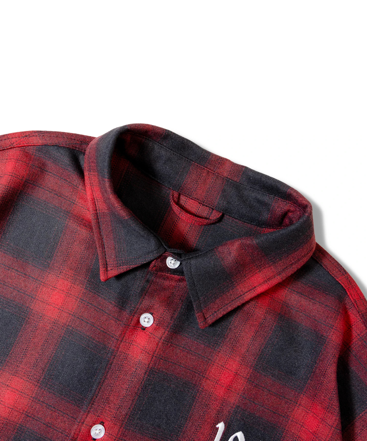JACKROSE(ジャックローズ) |【The Rolling Stones×JACKROSE】 Lips&Tongue スタッズオンブレチェックシャツ(MENS)