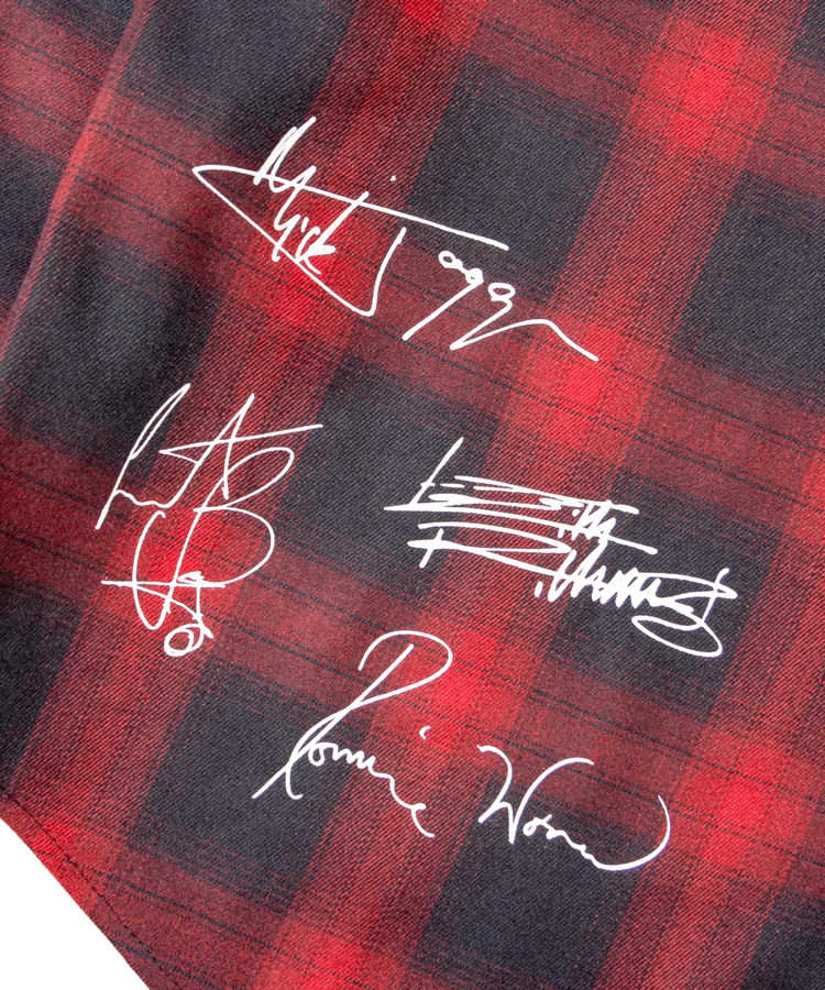JACKROSE(ジャックローズ) |【The Rolling Stones×JACKROSE】 Lips&Tongue スタッズオンブレチェックシャツ(MENS)