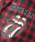 JACKROSE(ジャックローズ) |【The Rolling Stones×JACKROSE】 Lips&Tongue スタッズオンブレチェックシャツ(MENS)