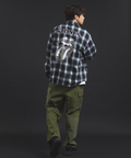 JACKROSE(ジャックローズ) |【The Rolling Stones×JACKROSE】 Lips&Tongue スタッズオンブレチェックシャツ(MENS)