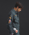 JACKROSE(ジャックローズ) |【The Rolling Stones×JACKROSE】 Lips&Tongue カットオフワッペンシャツJKT(MENS)