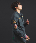 JACKROSE(ジャックローズ) |【The Rolling Stones×JACKROSE】 Lips&Tongue カットオフワッペンシャツJKT(MENS)