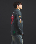 JACKROSE(ジャックローズ) |【The Rolling Stones×JACKROSE】 Lips&Tongue カットオフワッペンシャツJKT(MENS)