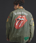 JACKROSE(ジャックローズ) |【The Rolling Stones×JACKROSE】 Lips&Tongue カットオフワッペンシャツJKT(MENS)