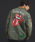 JACKROSE(ジャックローズ) |【The Rolling Stones×JACKROSE】 Lips&Tongue カットオフワッペンシャツJKT(MENS)