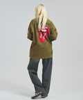JACKROSE(ジャックローズ) |【The Rolling Stones×JACKROSE】 Lips&Tongue カットオフワッペンシャツJKT(MENS)