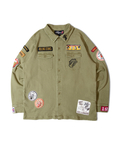 JACKROSE(ジャックローズ) |【The Rolling Stones×JACKROSE】 Lips&Tongue カットオフワッペンシャツJKT(MENS)