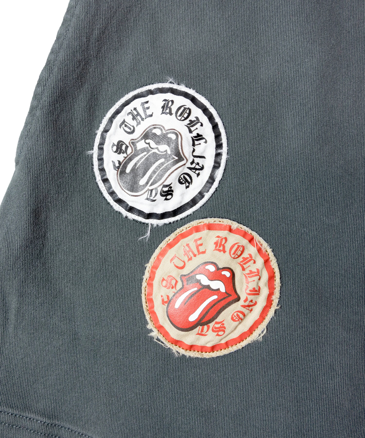 JACKROSE(ジャックローズ) |【The Rolling Stones×JACKROSE】 Lips&Tongue カットオフワッペンシャツJKT(MENS)