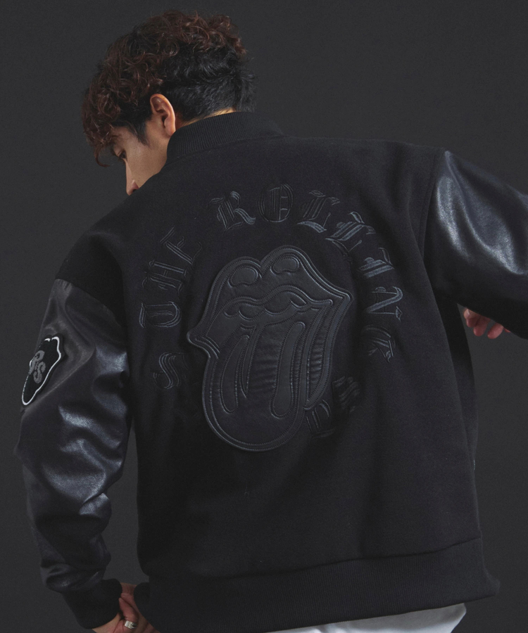 JACKROSE(ジャックローズ) |【The Rolling Stones×JACKROSE】 Lips&Tongue シグネチャースタジャン(MENS)