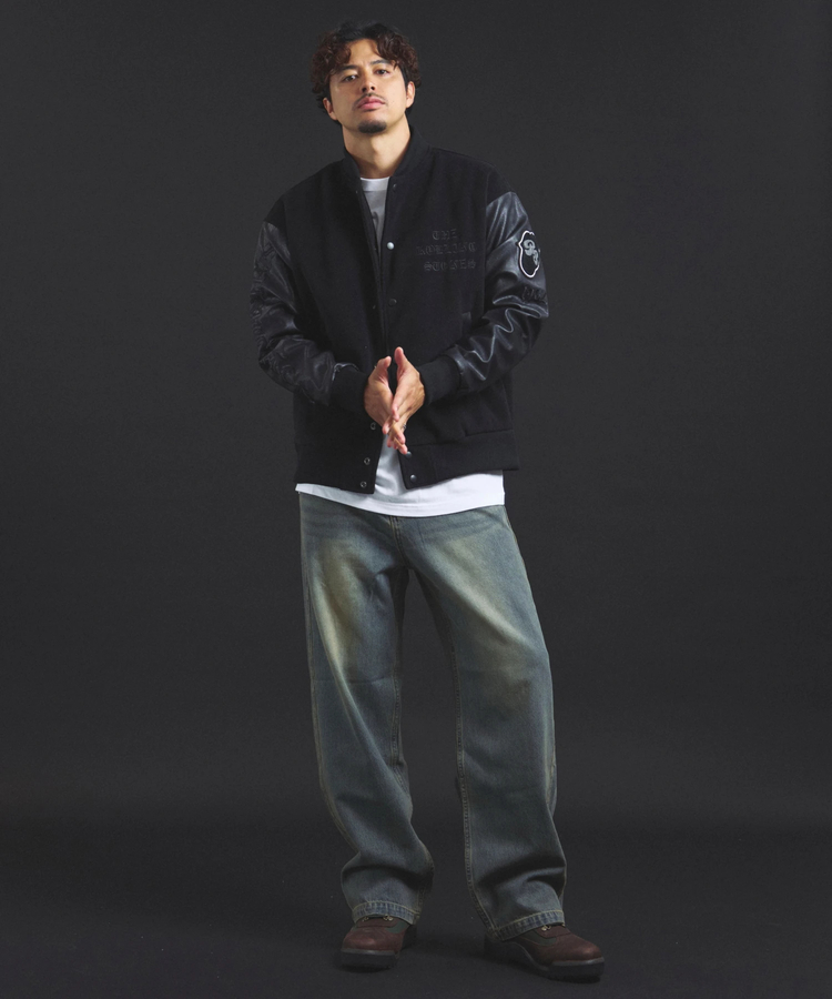 JACKROSE(ジャックローズ) |【The Rolling Stones×JACKROSE】 Lips&Tongue シグネチャースタジャン(MENS)