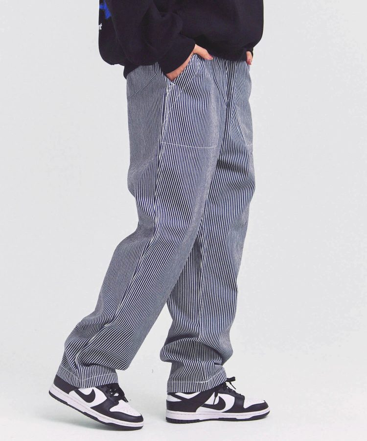 JACKROSE(ジャックローズ) |GUNG HO/ガンホー EAZY FATIGUE PANTS -BLACK DENIM/HICKORY(MENS)